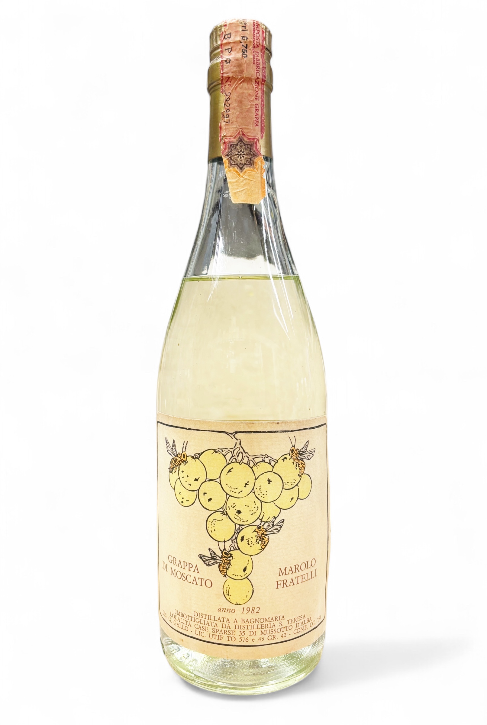 Grappa 1982 di Moscatoo Fratelli Marolo Santa Teresa