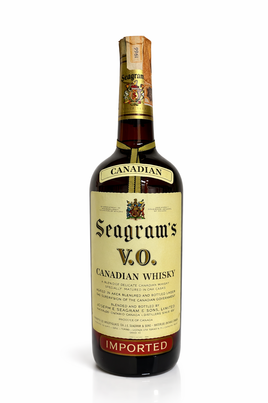 Whisky 1966 Seagram´s V.O. Canadian Whisky 6 years