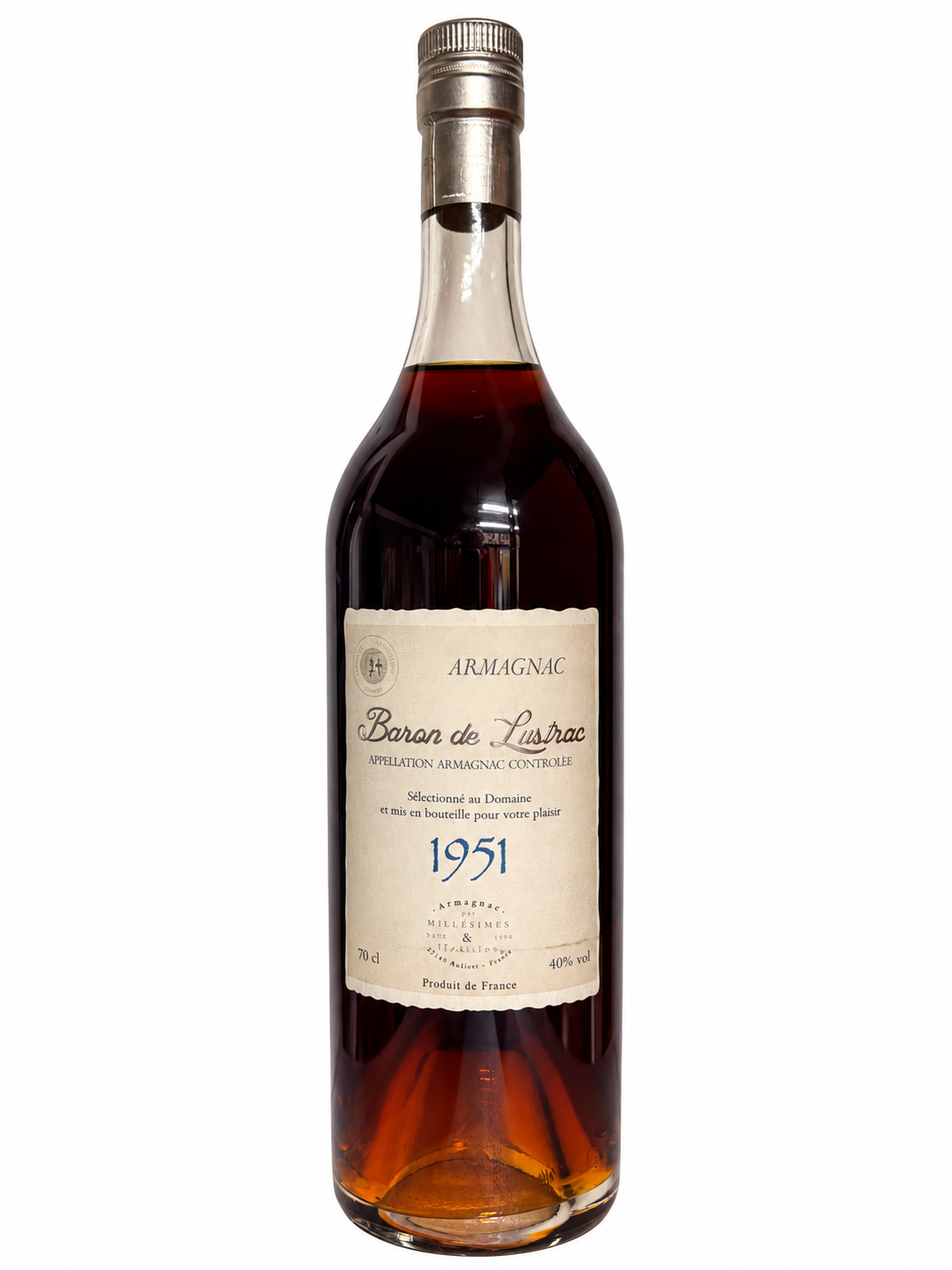 Armagnac 1951 Baron de Lustrac - 0,7 Liter
