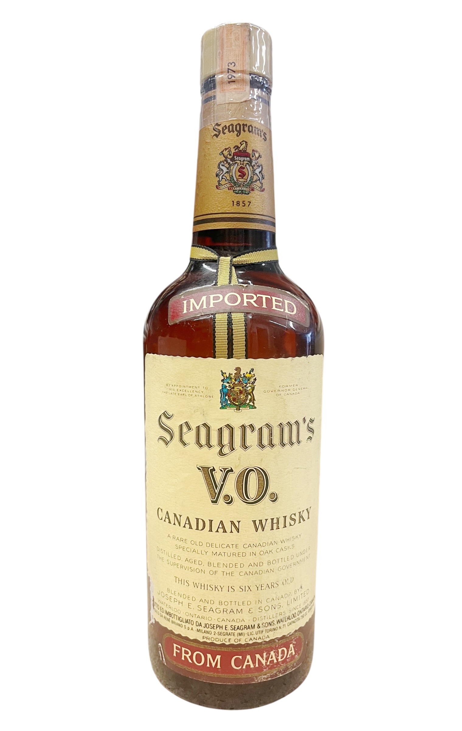 Whisky 1973 Seagram´s V.O. Canadian Whisky