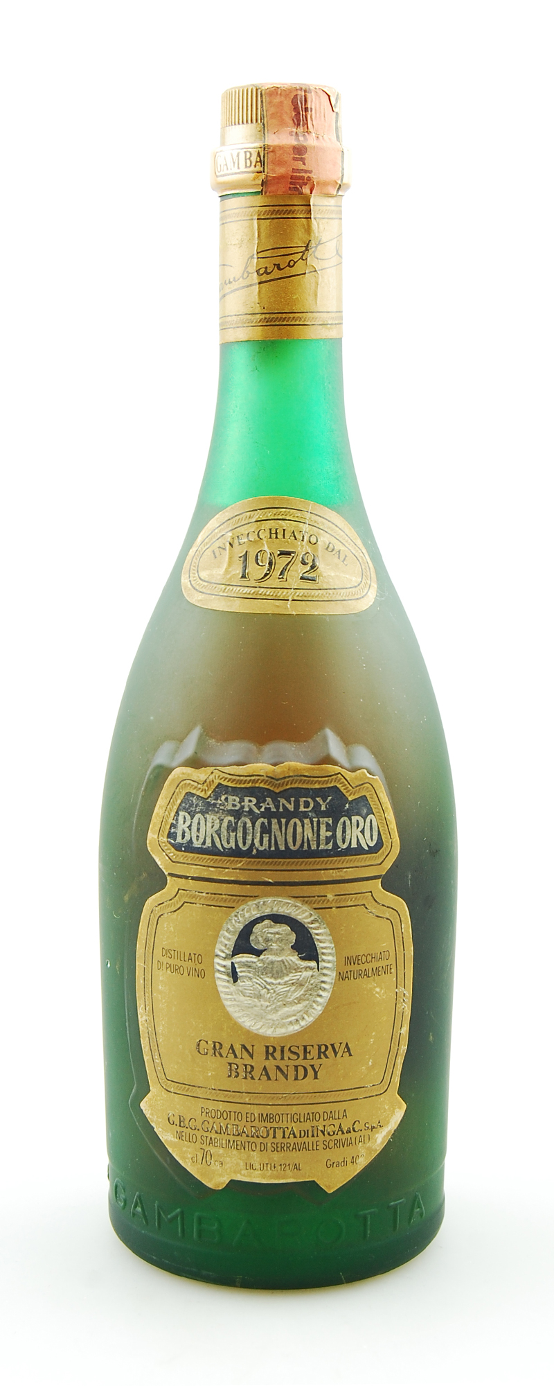 Brandy 1972 Borgognone Oro Gran Riserva Gambarotta