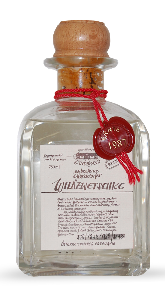Obstbrand 1987 Gerasdorfer Wildzwetschke Reserve