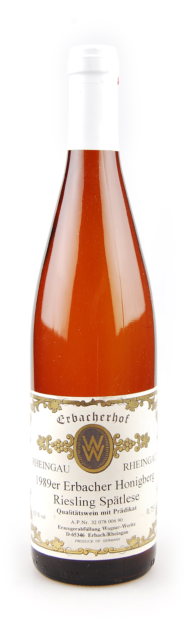 Wein 1989 Erbacher Honigberg Riesling Spätlese