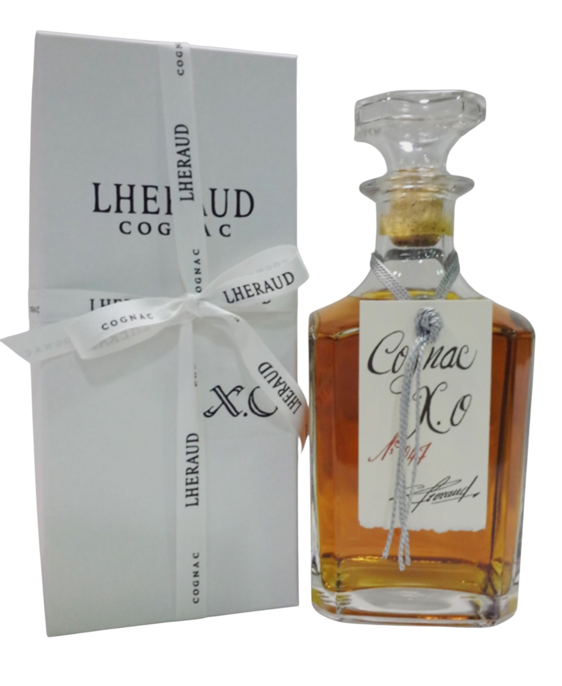 Cognac Lheraud X.O. Prince Karaffe in Geschenkpackung