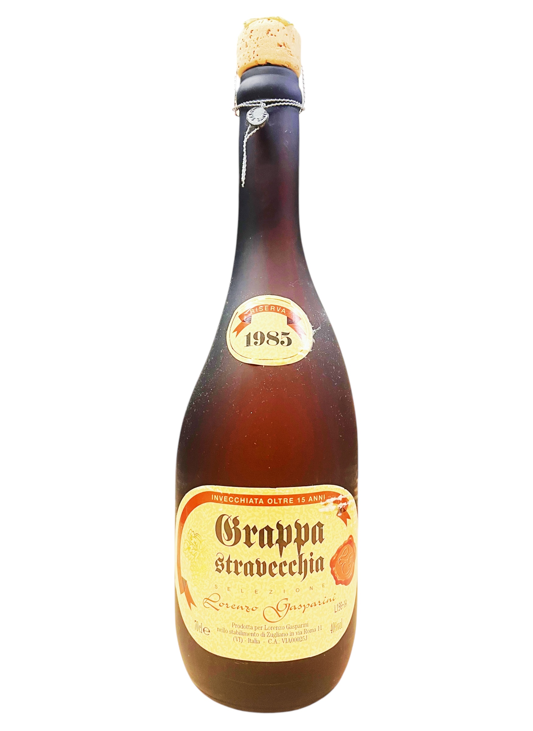 Grappa 1985 Stravecchia Riserva Gasparini