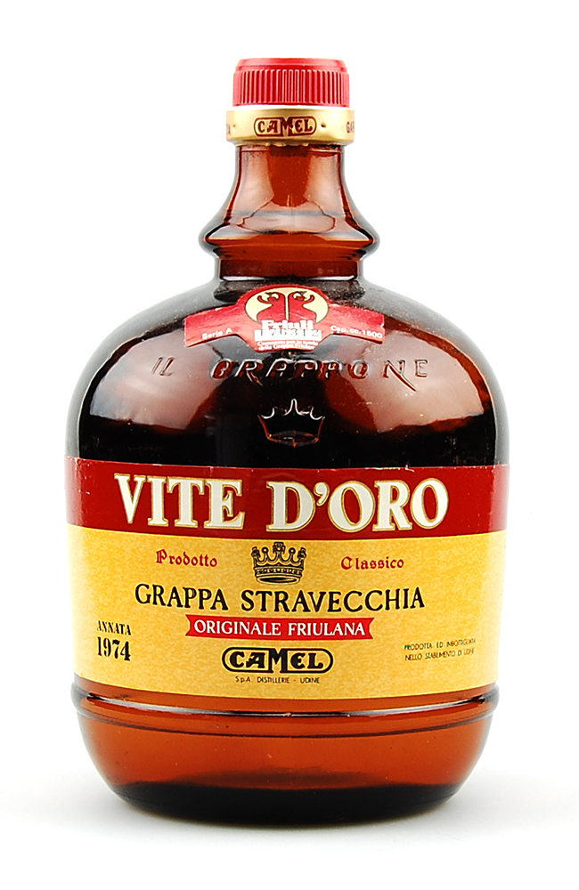 Grappa 1974 Vite d'Ora Camel Stravecchia Magnum