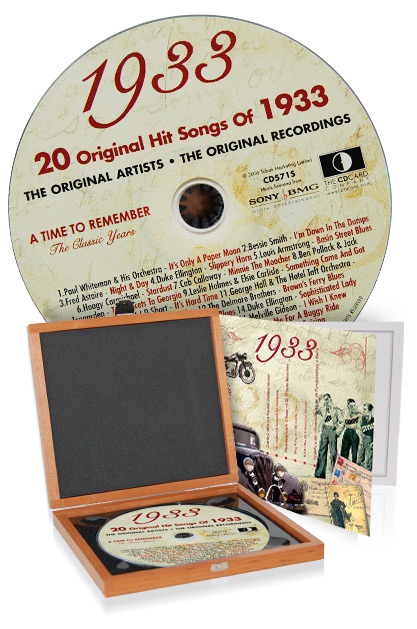 CD 1933 Musik-Hits in Luxusbox, auch mit Gravur!