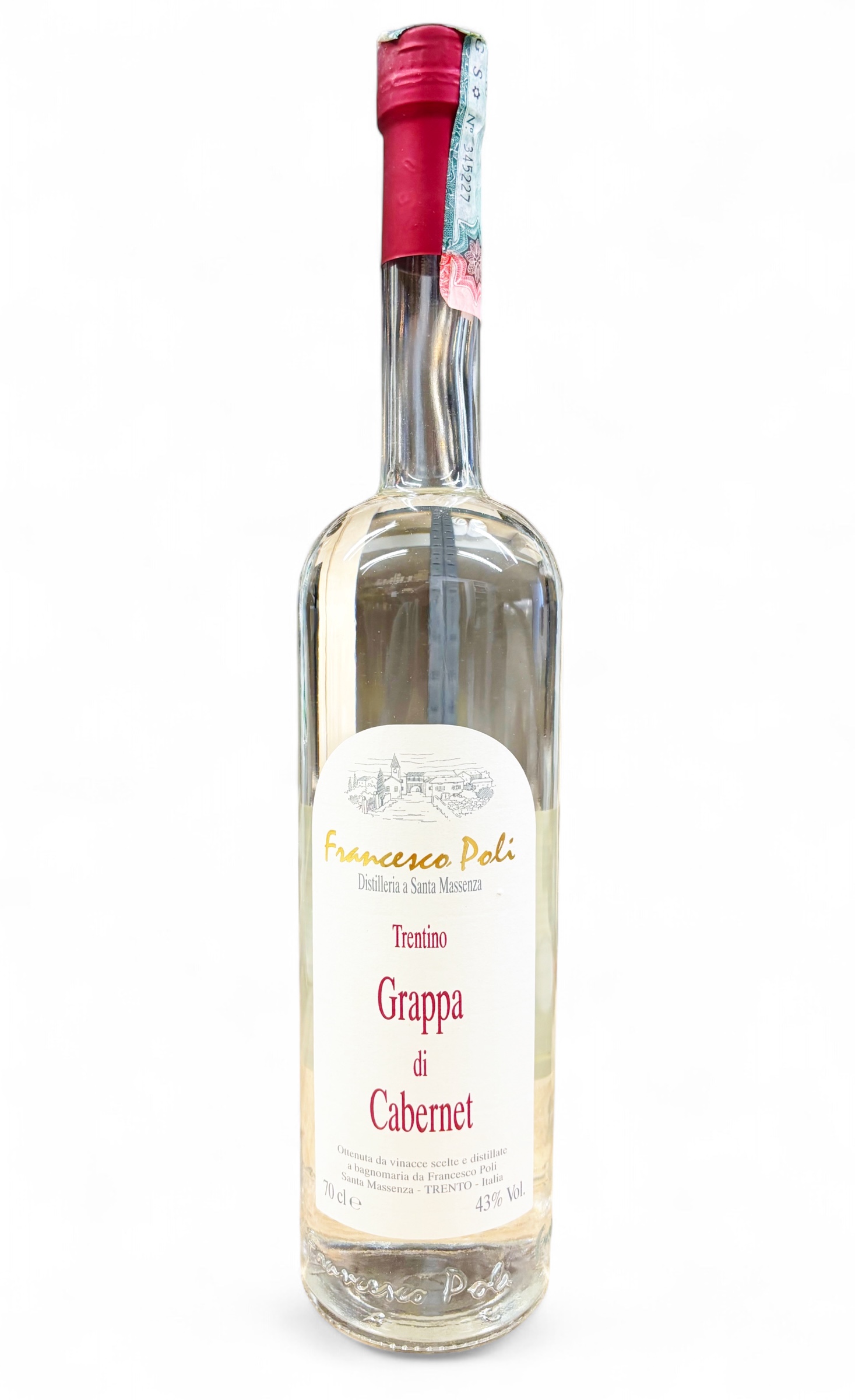 Grappa 2001 di Cabernet Francesco Poli