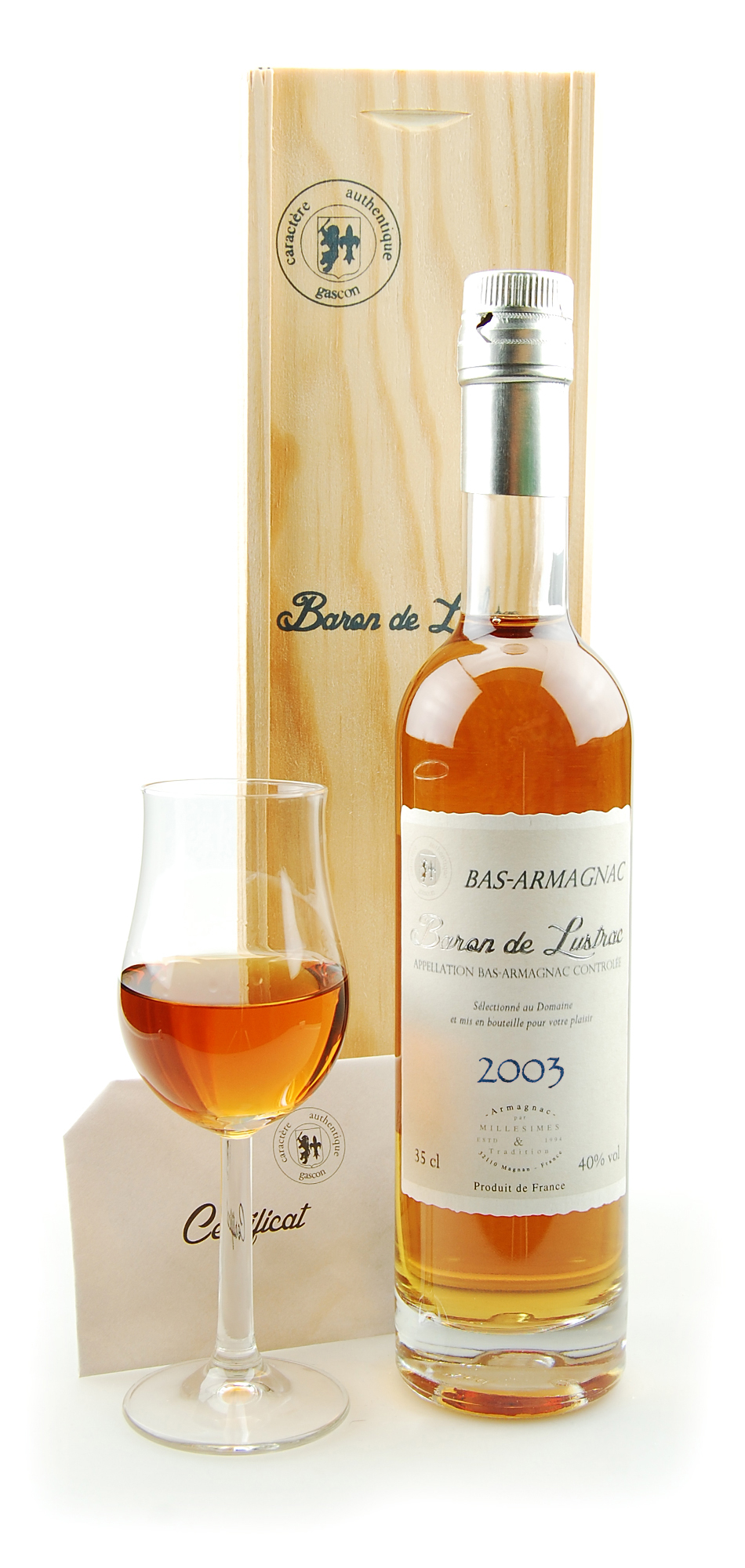 Armagnac 2003 Bas-Armagnac Baron de Lustrac