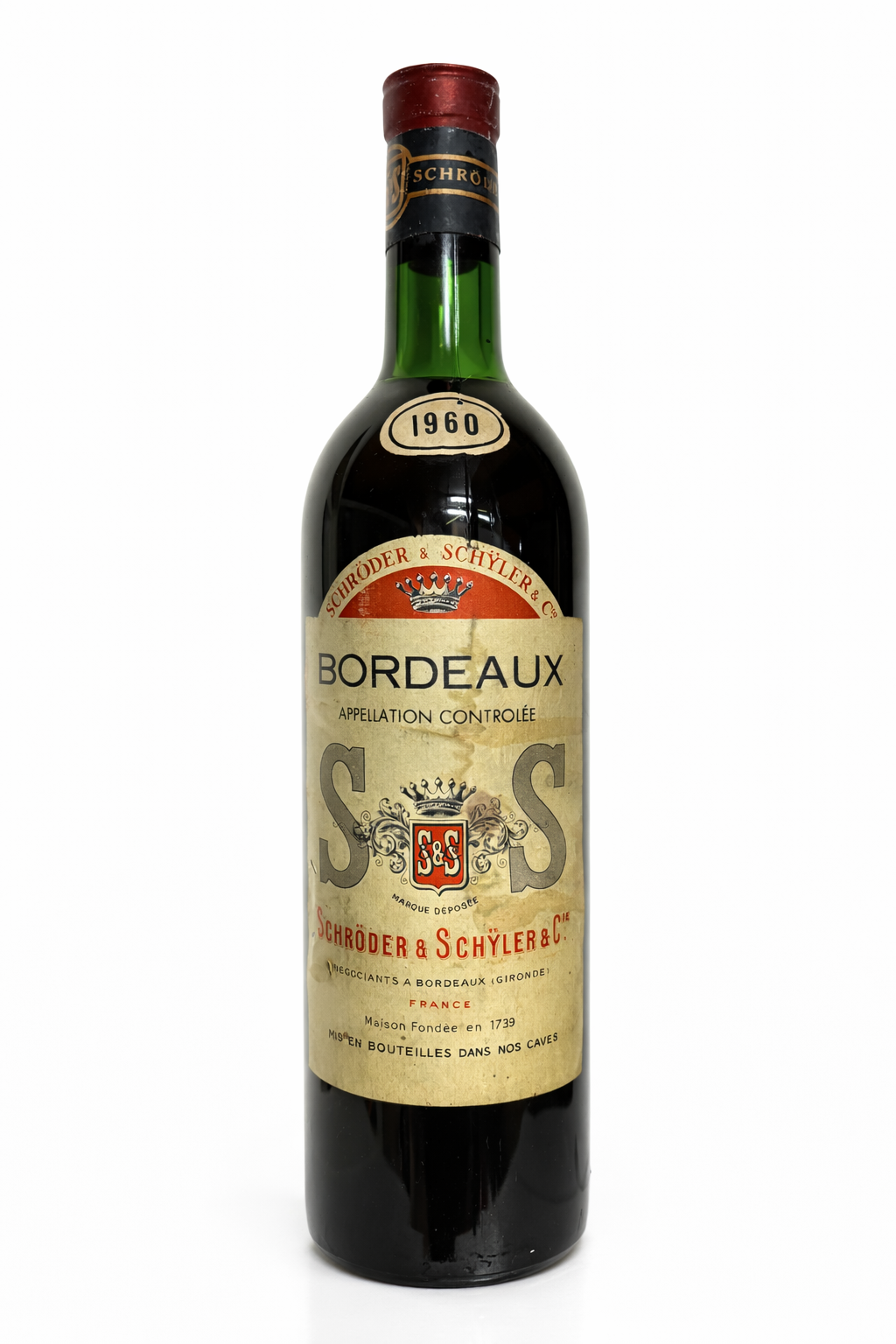 Wein 1960 Bordeaux Vieux Schröder e Schyler