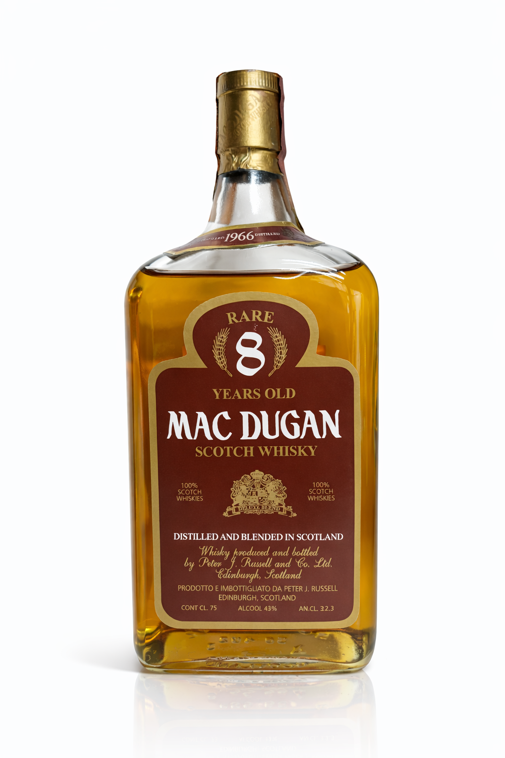 Whisky 1966 Mac Dugan Rare 8 Years Scotch Whisky - Tipp!!