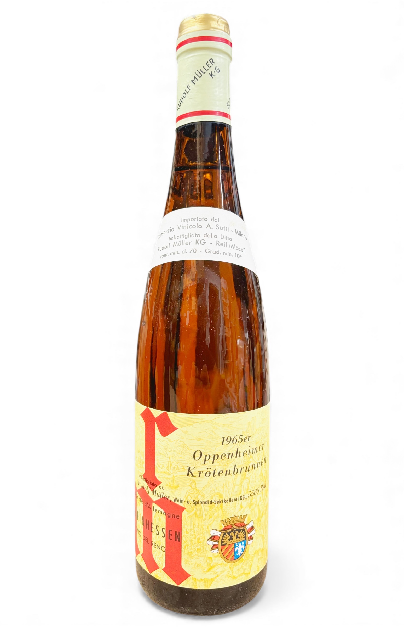 Wein 1965 Oppenheimer Krötenbrunnen Rudolf Müller