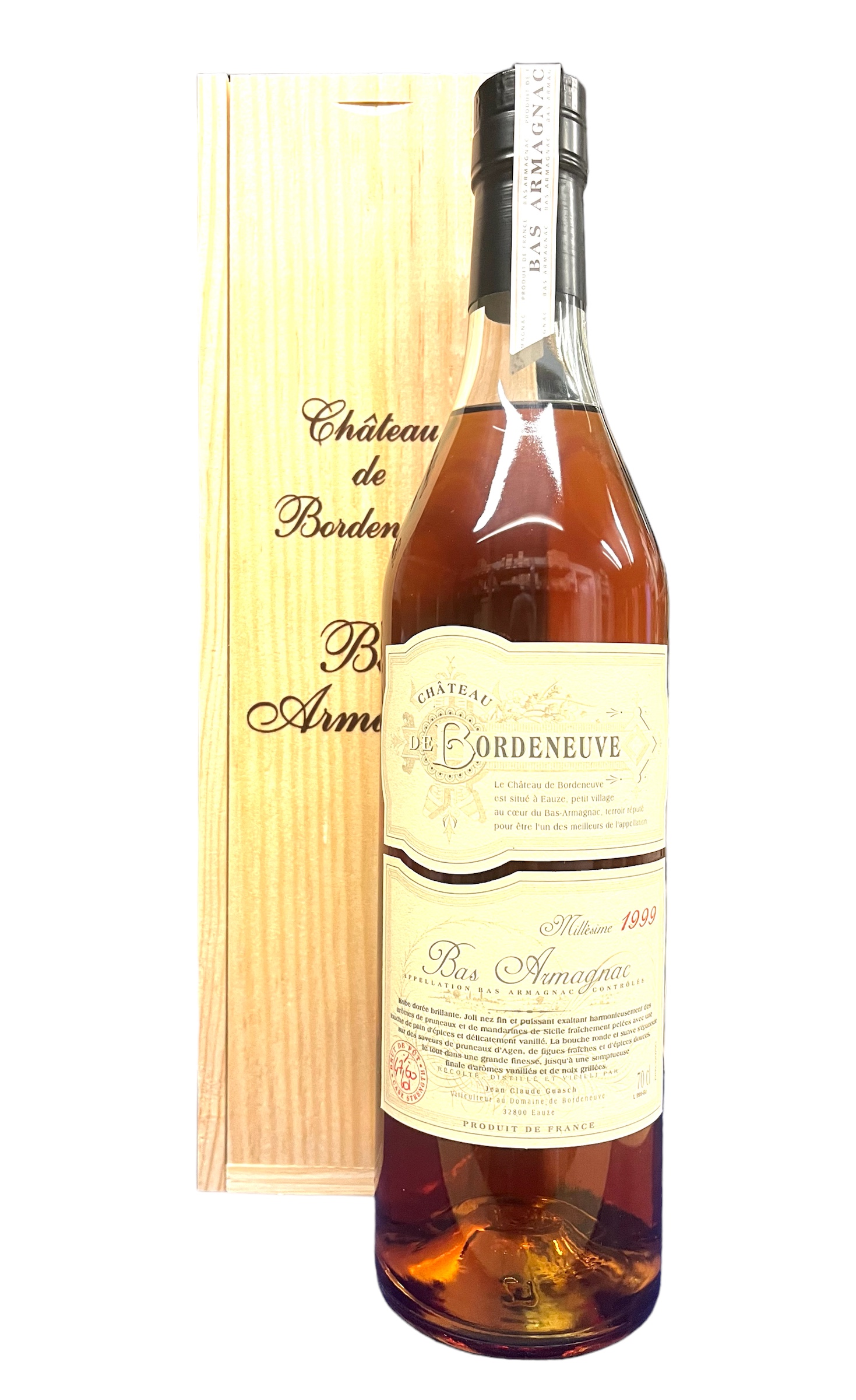 Armagnac 1999 Bas-Armagnac Chateau de Bordeneuve