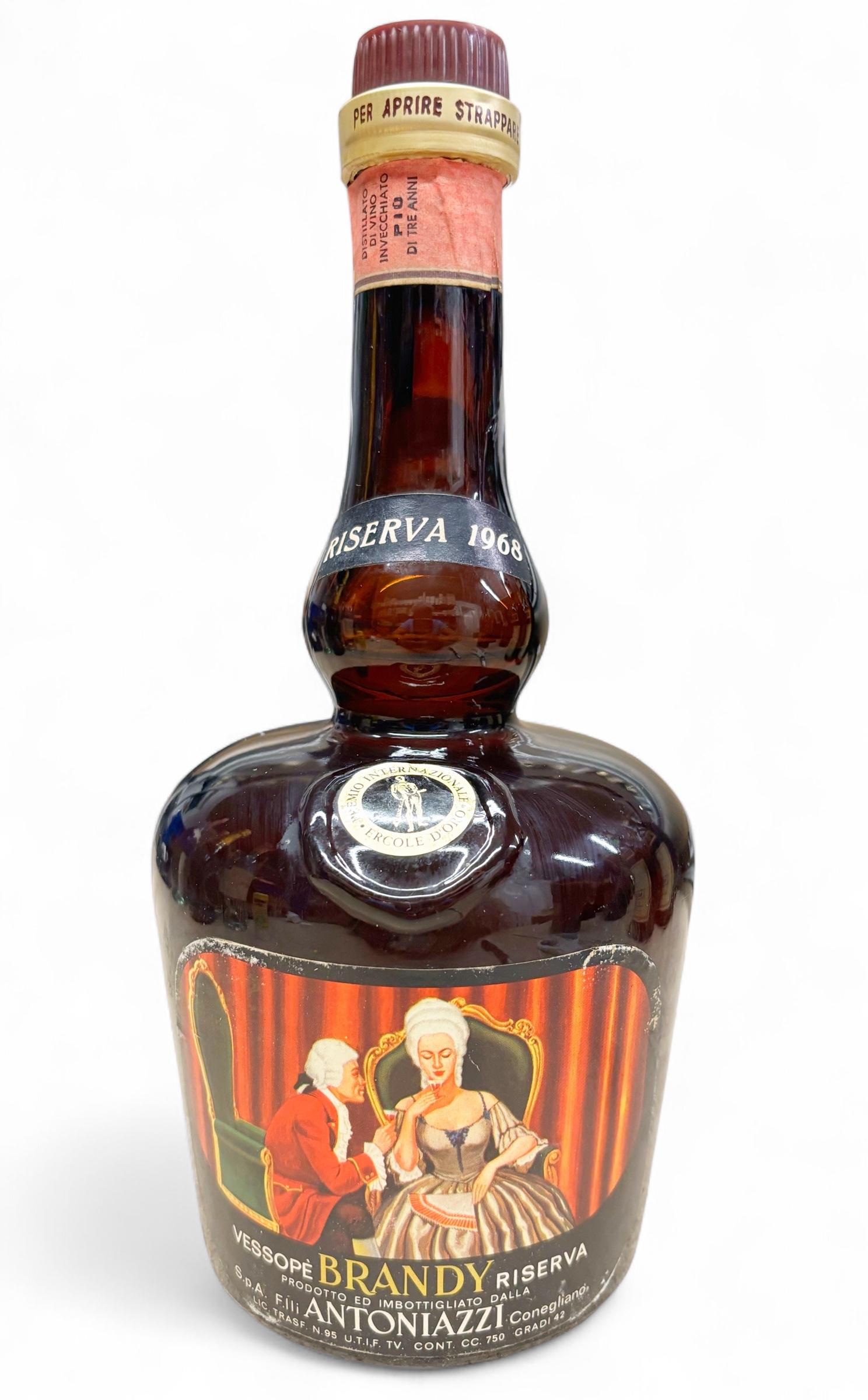Brandy 1968 Riserva Vessope Antoniazzi Goldmedaille