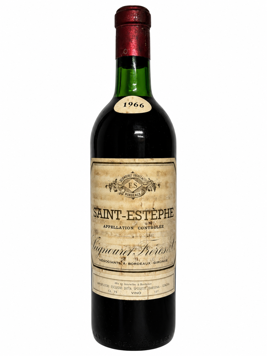 Wein 1966 Saint-Estephe Seignouret Freres
