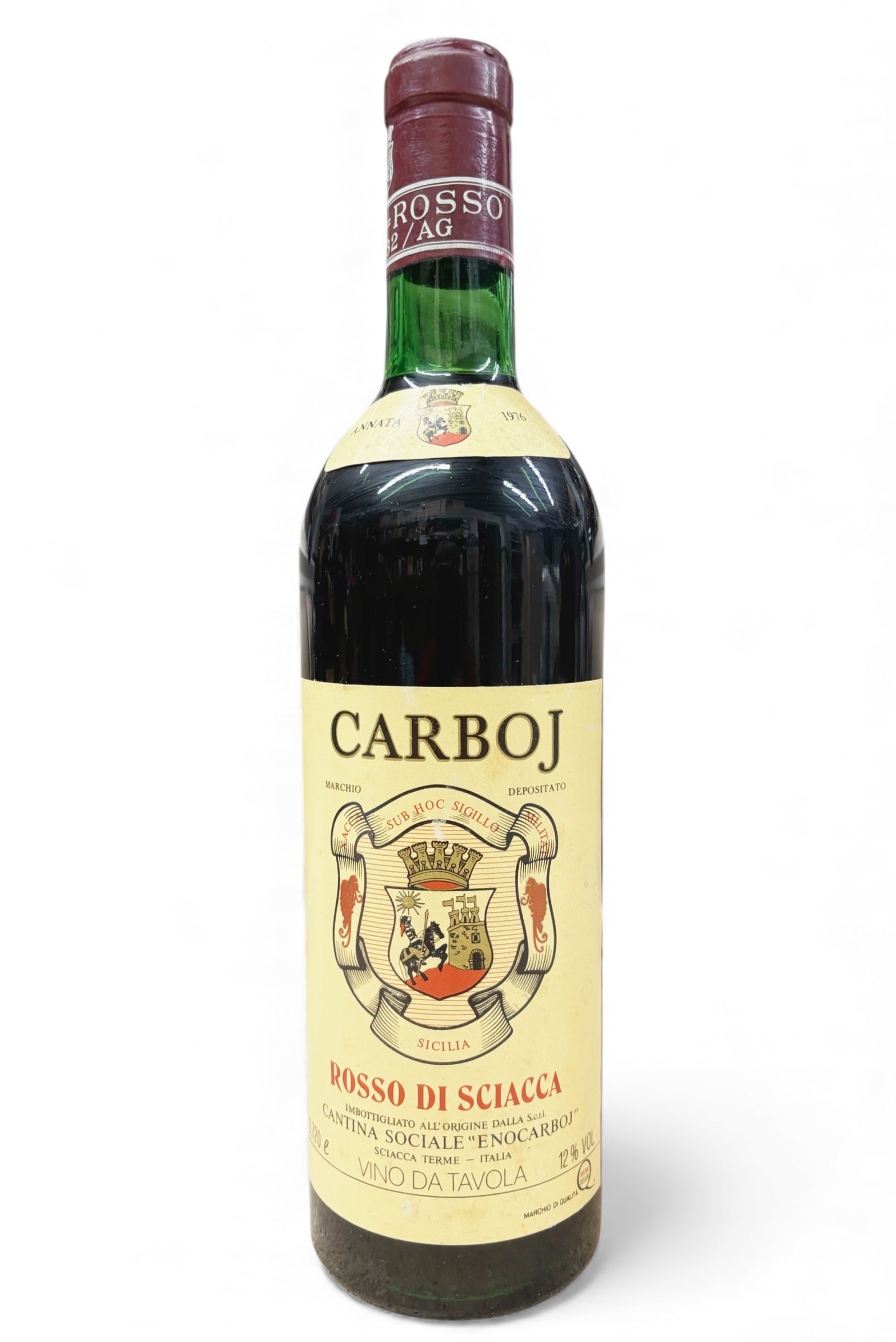 Wein 1976 Rosso di Sciacca Cantina Enocarboj