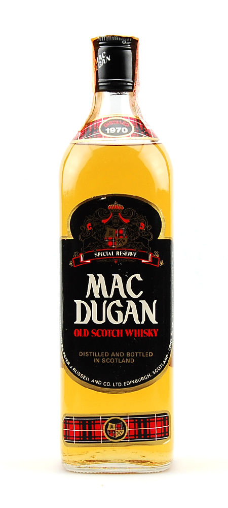 Whisky 1970 Mac Dugan Rare 5 Years Special Reserve