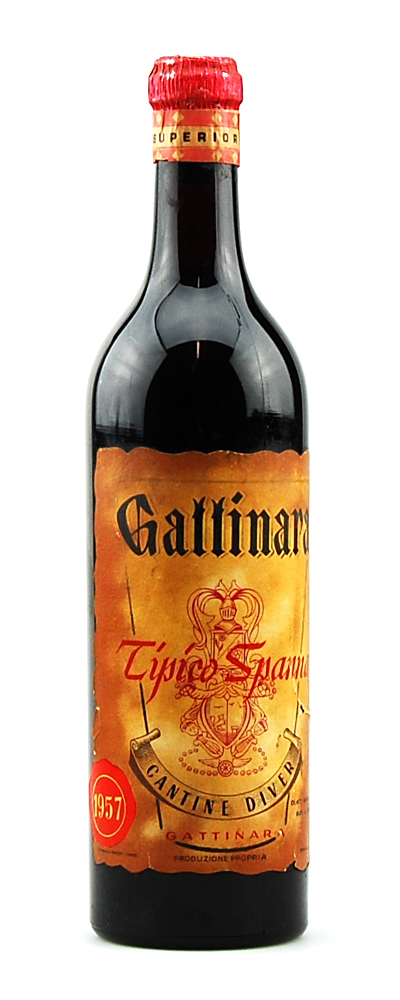 Wein 1957 Gattinara Tipico Spanna Cantine Diver