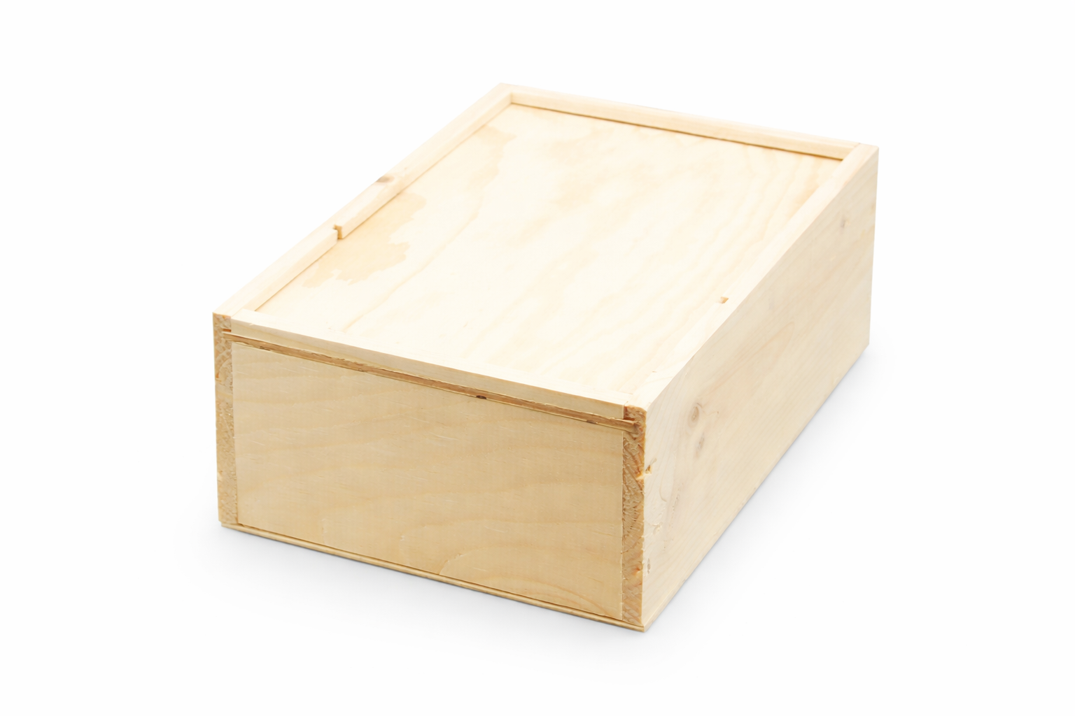 Holzkiste für 1 Boxbeutelflasche