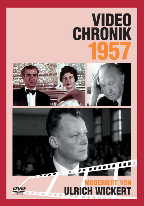 DVD 1957 Chronik Deutsche Wochenschau in Holzkiste mit Gravur