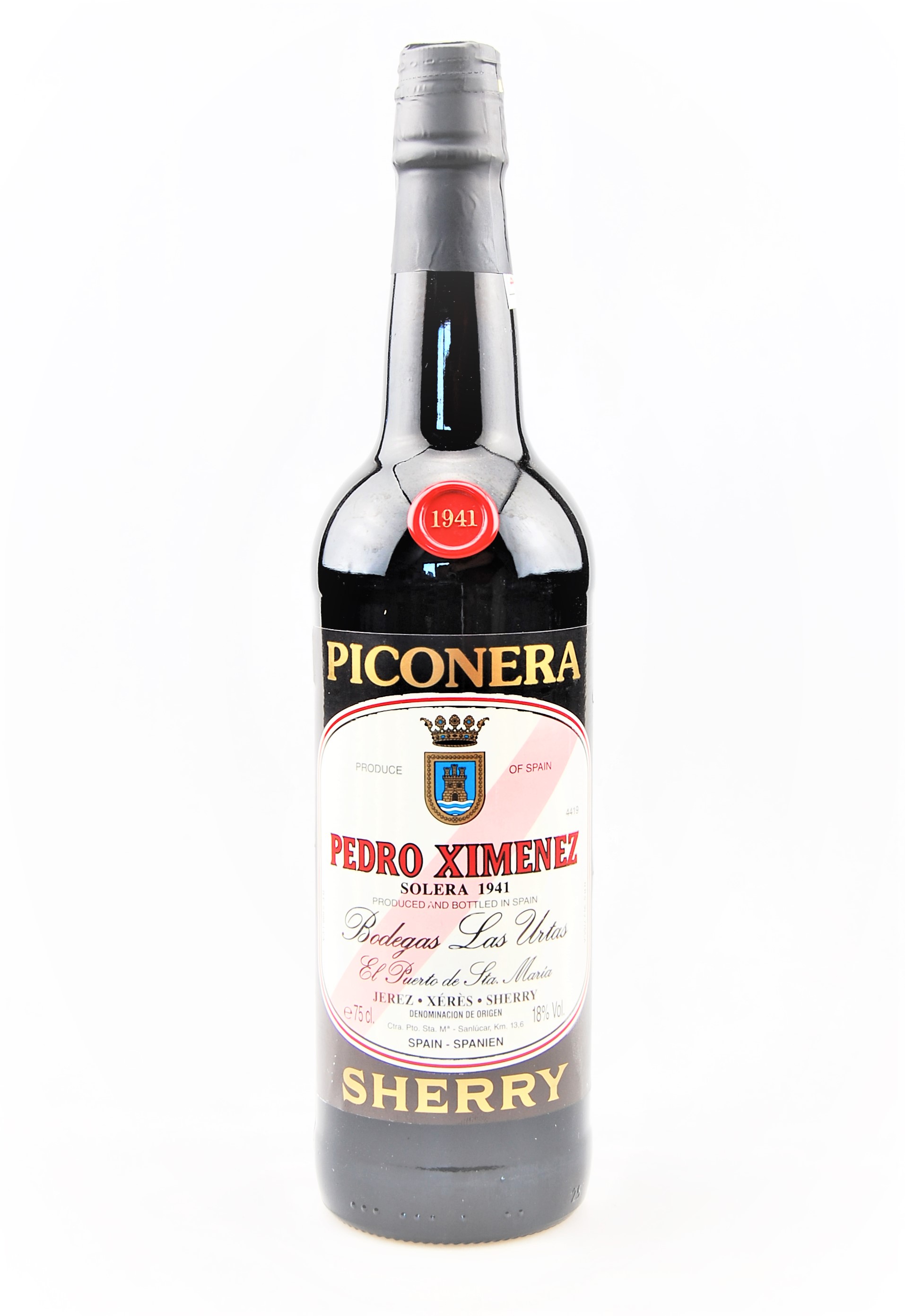 Sherry 1941 Bodegas Las Urtas Pedro Ximenez