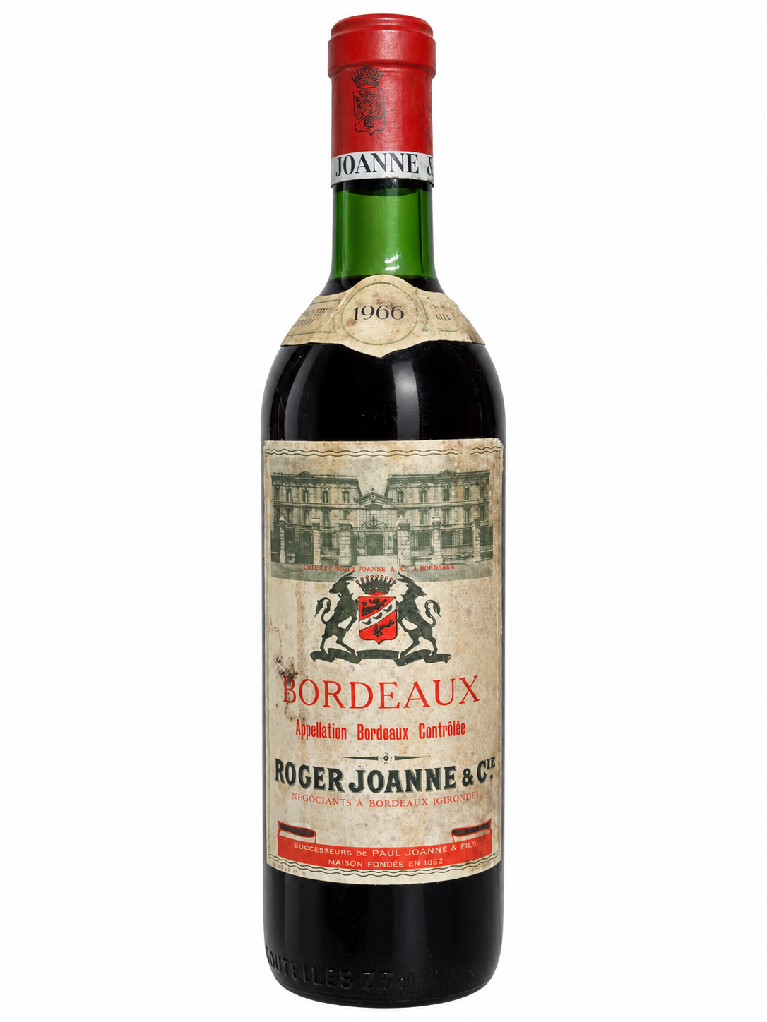 Wein 1966 Vino Bordeaux Roger Joanne