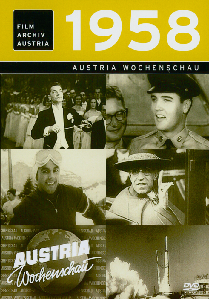 DVD 1958 Chronik Austria Wochenschau in Holzkiste mit Gravur