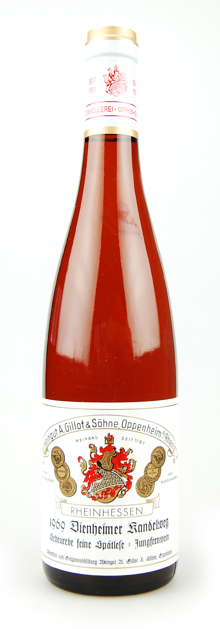 Wein 1969 Dienheimer Kandelweg Scheurebe feine Spätlese