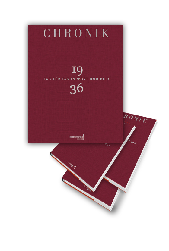 Chronik 1936 Jahrgangsband, Holzkiste und Gravur möglich!