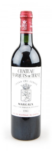 Wein 1981 Chateau Marquis de Terme 4eme Cru Classe