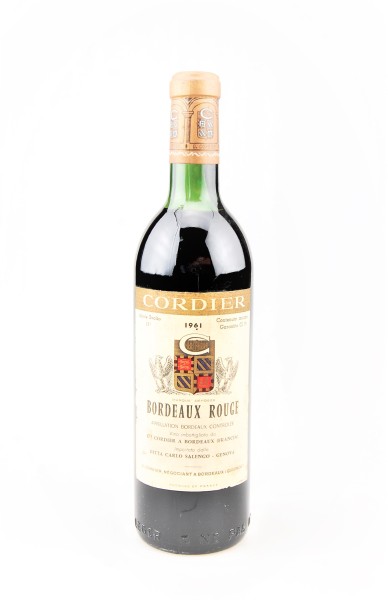 Wein 1961 Bordeaux Rouge Cordier