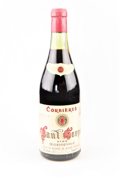 Wein 1962 Corbieres Vino Monopole Paul Herpe