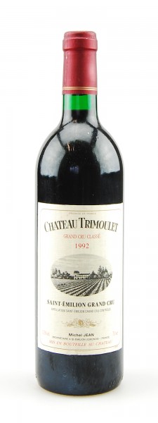 Wein 1992 Chateau Trimoulet Grand Cru Classe St.Emilion