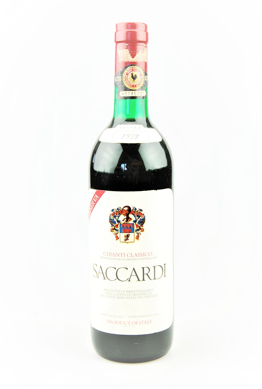 Wein 1972 Chianti Classico Riserva Saccardi