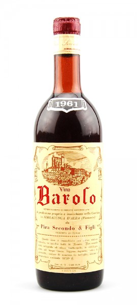 Wein 1961 Barolo Pira Secondo