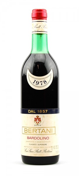 Wein 1978 Bardolino Classico Bertani