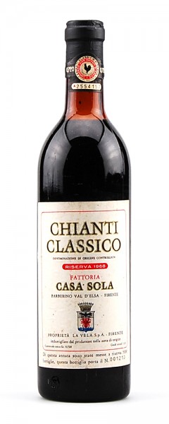Wein 1968 Chianti Classico Riserva Casa Sola