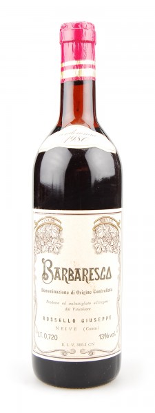 Wein 1980 Barbaresco Rossello
