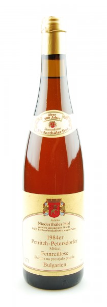 Wein 1984 Petritch-Petersdorfer Misket Feinreiflese