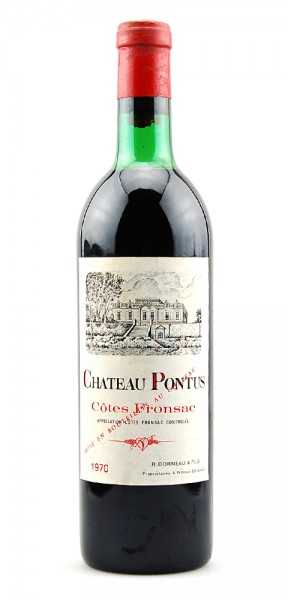Wein 1970 Chateau Pontus Cotes Fronsac
