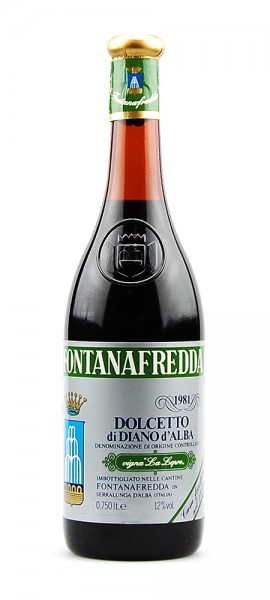 Wein 1981 Dolcetto di Diano d´Alba Fontanafredda