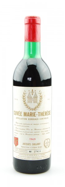 Wein 1969 Cuvee Marie-Therese Appellation Bordeaux