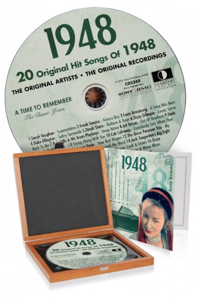 CD 1948 Musik-Hits in Luxusbox, auch mit Gravur!