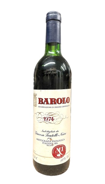 Wein 1974 Barolo Fratelli Giacosa