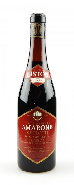 Wein 1966 Amarone Liston Recioto della Valpolicella