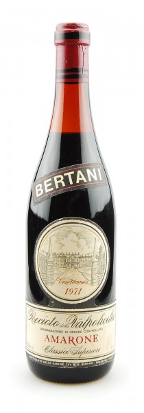 Wein 1971 Amarone Bertani Recioto della Valpolicella