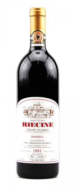 Wein 1991 Chianti Classico Riserva Numerata Riecine