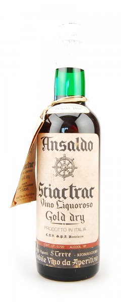 Wein 1964 Ansaldo Sciactrac Vino Liquoroso Gold Dry
