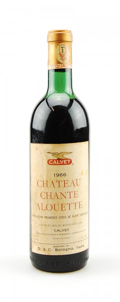 Wein 1966 Chateau Chante Alouette Cotes de Blaye