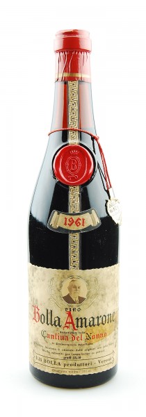 Wein 1961 Amarone Bolla Cantina dell Nonno